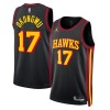 Dres Atlanta Hawks Onyeka Okongwu 17 Jordan 2022-23 Statement Edition Crno Swingman